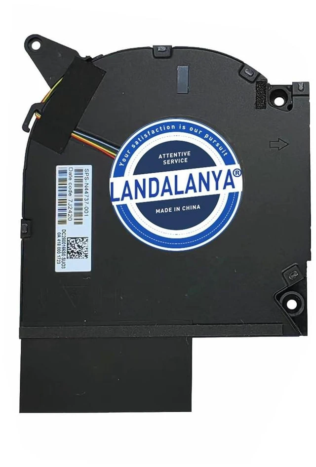 Alt view image 7 of 8 - LANDALANYA Replacement Fan for HP OMEN 9 Slim 16-WF 16-WD 16-XF 16-XF0033DX 16-WF0083DX TPN-C167 TPN-C170 Series EG75071S1-C300-S9A N44737-001 EG75071S1-C310-S9A ND8CC21-22H17 ND8CC22-22H18 DC12V