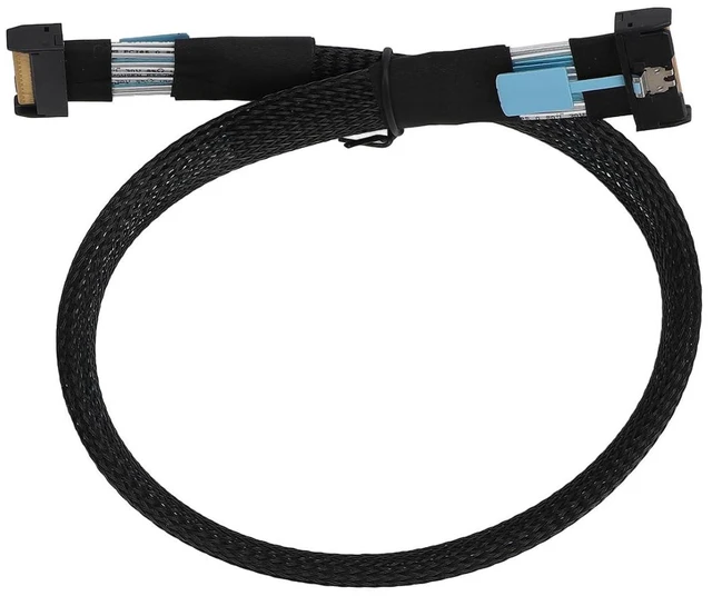 Alt view image 8 of 14 - Mcio 8I to Mcio 8I Cable - High Speed Pcie 5.0 74Pin, 32 Gt S, Mcio X8 to Mcio X8, Ideal for Servers & Data Centers, 19.7in Length