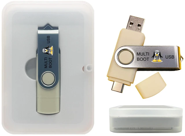 Alt view image 6 of 10 - Linux 8-in-1 Multi-Boot USB Flash Drive Best Linux OS Collection Set with Ubuntu, Fedora, Tails, Elementary, Kubuntu & More Bootable Live or Install on Any PC