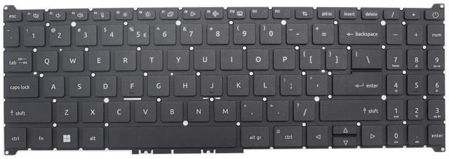Alt view image 3 of 4 - xiixtoo New Replacement Keyboard for Acer Aspire A315-59 A315-59G A515-57 A515-57G A715-51G A715-76 Fun N22C6 N22Q3 S50-54 Non-Backlit US