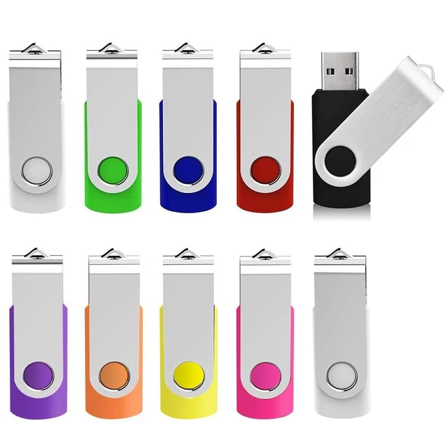 Alt view image 6 of 10 - 16GB Flash Drive 10 Pack USB Flash Drive 16 gb UBIOER Thumb Drive Memory Stick Pen Drives Jump Drive for Data Storage, File Sharing USB 2.0, 10 Colors (16G)