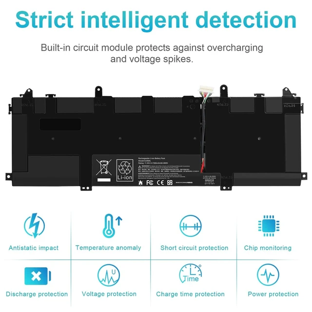 Alt view image 8 of 10 - ASUNCELL SU06XL L29184-005 Battery for HP Spectre X360 Convertible 15-df0013dx 15-df1043dx 15-df0033dx 15-df1033dx 15-df1045nr 15-df0069nr 15t-df000 15-df0xxx 15-df1xxx 15-DF 15T-DF Series SU06084XL