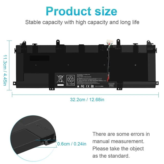 Alt view image 9 of 10 - ASUNCELL SU06XL L29184-005 Battery for HP Spectre X360 Convertible 15-df0013dx 15-df1043dx 15-df0033dx 15-df1033dx 15-df1045nr 15-df0069nr 15t-df000 15-df0xxx 15-df1xxx 15-DF 15T-DF Series SU06084XL