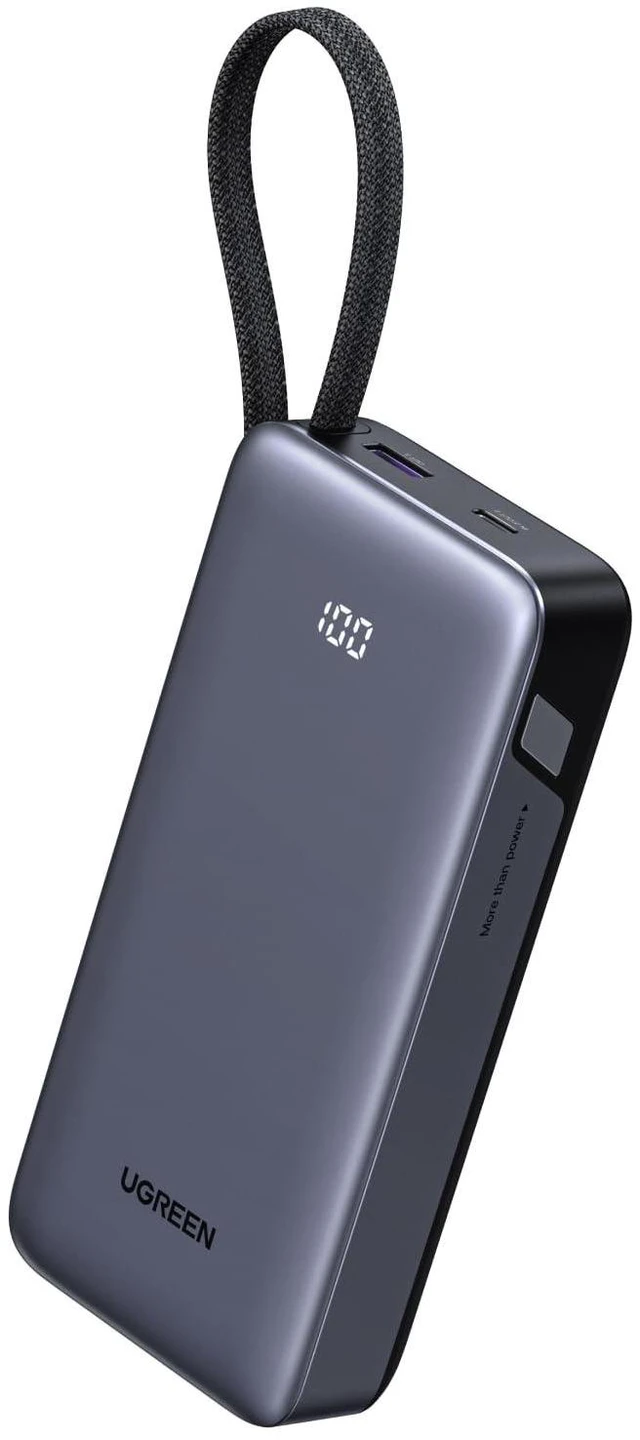 Alt view image 8 of 14 - Nexode Power Bank 20000mAh 45W with Built-in Cable, Fast Charging Portable Charger for iPhone 17 Pro/Samsung S26 Ultra/iPad Pro, 3-Port External Battery Pack with Digital Display, Travel Ready