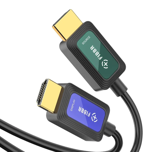 Alt view image 6 of 10 - Fiber Optic 20 ft HDMI Cable 2.1 8K 48Gbps High Speed Supports 8K@60Hz 4K@120Hz, VRR, ALLM, eARC, HDR- Ultra Long Reliable Cable for Projector, Home Theater, Gaming (PS5/Xbox) Immune to Interference