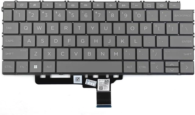 Alt view image 4 of 6 - Backlit Keyboard for HP Spectre x360 16-AA0010CA 16-AA 14-EU 2-in-1 Laptop