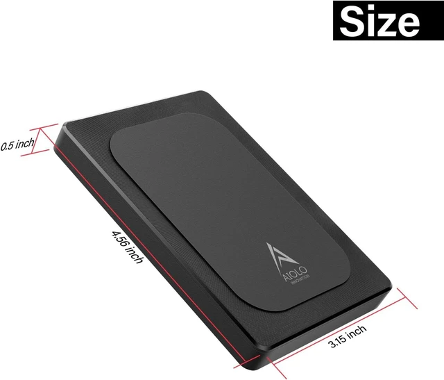 Alt view image 9 of 14 - Aiolo Innovation 500GB External Hard Drive Ultra Slim Portable HDD-USB 3.0 for PC, Mac, Laptop, PS4, Xbox one,Xbox 360 HD-A4