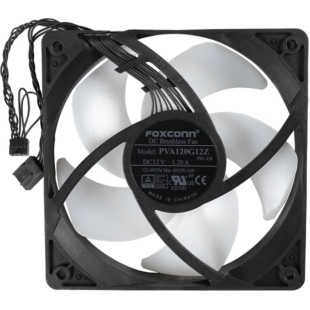 Alt view image 6 of 10 - RGB CPU Cooling Fan Replacement for Dell Alienware Aurora R13 R14 R15 R16 Gaming Desktop, 069XJW 69XJW-A00 PVA120G12Z-P01-EB 12012025mm Case Liquid Cooling Fan DC12V 1.2A