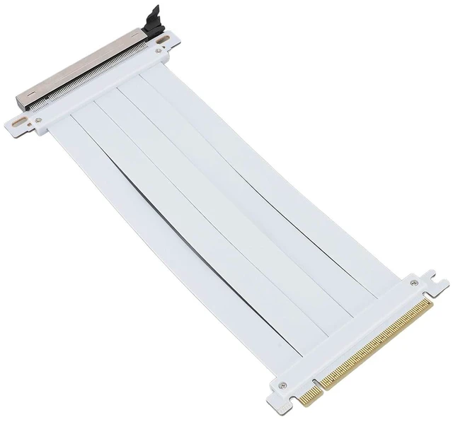Alt view image 8 of 14 - Drfeify PCIE 5.0 X16 Riser Cable GPU Extension Cable PCI Express 5.0 X16 Ribbon with Reinforced ABS Connectors & 128Gbps Speed for ITX Builds Water Cooling Systems (20cm)