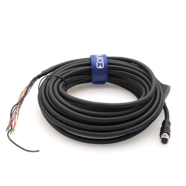 Alt view image 6 of 10 - M8 8 Pin A Code Female to Open Aviation Sensor Cable Waterproof Shielded Electrical Cable for Industrial Automation Control Fieldbus Network 10m