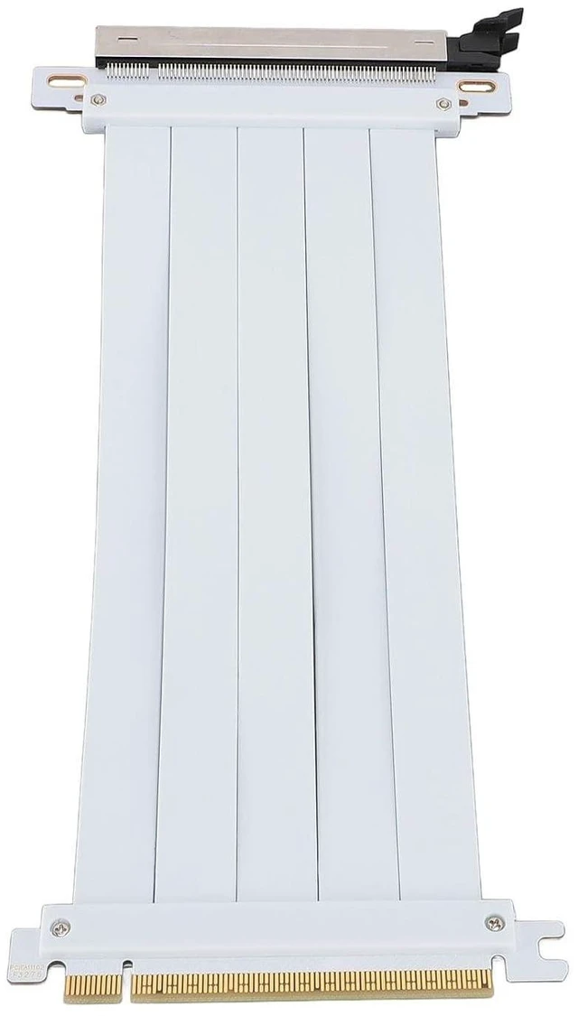 Alt view image 9 of 14 - Drfeify PCIE 5.0 X16 Riser Cable GPU Extension Cable PCI Express 5.0 X16 Ribbon with Reinforced ABS Connectors & 128Gbps Speed for ITX Builds Water Cooling Systems (20cm)