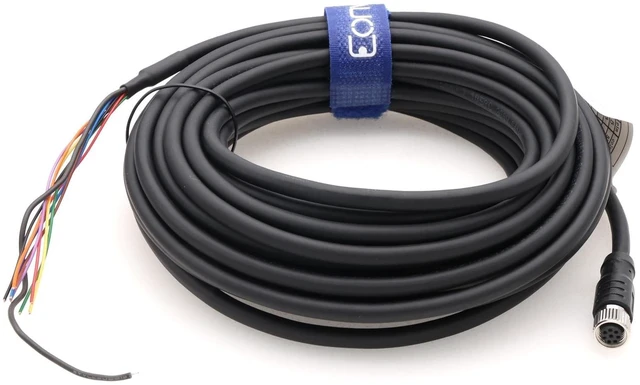 Alt view image 7 of 10 - M8 8 Pin A Code Female to Open Aviation Sensor Cable Waterproof Shielded Electrical Cable for Industrial Automation Control Fieldbus Network 10m