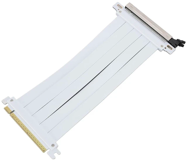 Alt view image 10 of 14 - Drfeify PCIE 5.0 X16 Riser Cable GPU Extension Cable PCI Express 5.0 X16 Ribbon with Reinforced ABS Connectors & 128Gbps Speed for ITX Builds Water Cooling Systems (20cm)