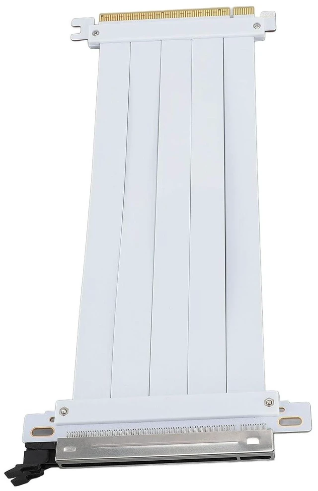 Alt view image 11 of 14 - Drfeify PCIE 5.0 X16 Riser Cable GPU Extension Cable PCI Express 5.0 X16 Ribbon with Reinforced ABS Connectors & 128Gbps Speed for ITX Builds Water Cooling Systems (20cm)