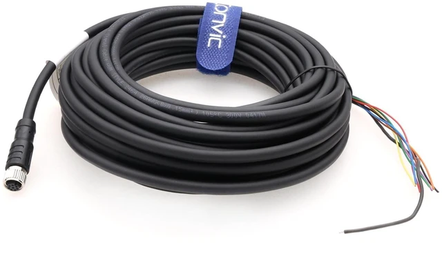 Alt view image 10 of 10 - M8 8 Pin A Code Female to Open Aviation Sensor Cable Waterproof Shielded Electrical Cable for Industrial Automation Control Fieldbus Network 10m