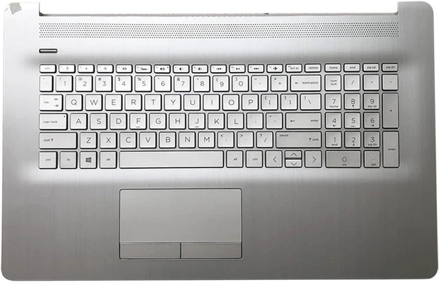 Alt view image 8 of 14 - L92783-001 6070B1308113 Replacement for HP 17BY 17-by 17CA 17-CA Laptop Upper case Palmrest Assembly with Backlit US Keyboard and Touchpad with ODD Sliver 2020 Year