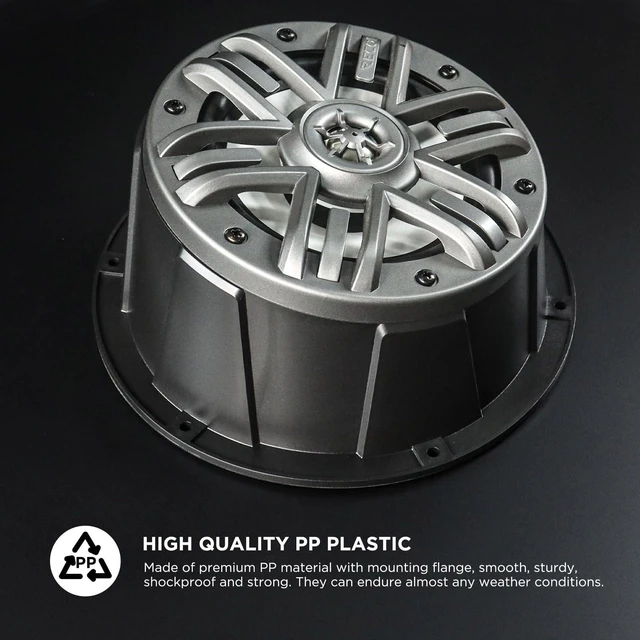 Alt view image 8 of 10 - RECOIL USP65B Pairs of 6.5-Inch Speaker Pods, Universal 6.5 Angled Speaker Boxes, Surface Mount with Gaskets, Black Enclosures Compatible with Marine, UTVs, Boats, RVs, Cars