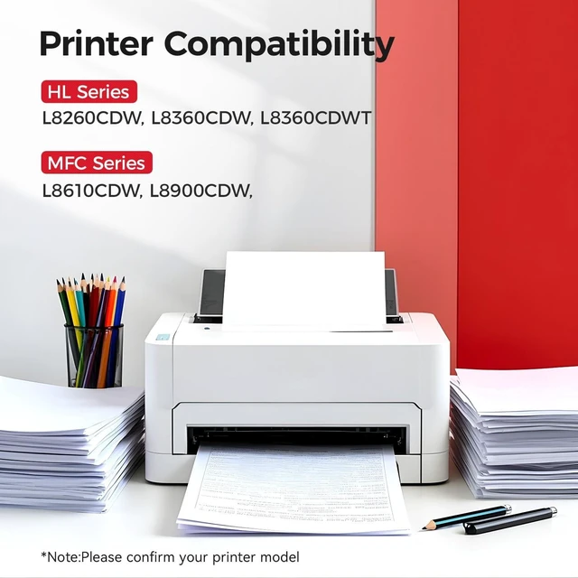 Alt view image 7 of 10 - TN431 Toner Cartridge Set 4-Pack Printer Replacement Compatible for Brother TN-431 TN433 TN436 MFC-L8900CDW MFC-L8690CDW HL-L8360CDW HL-L8260CDW MFC-L8610CDW MFC-L8905CDW MFC-L9570CDW HL-L8360CDWT Ink