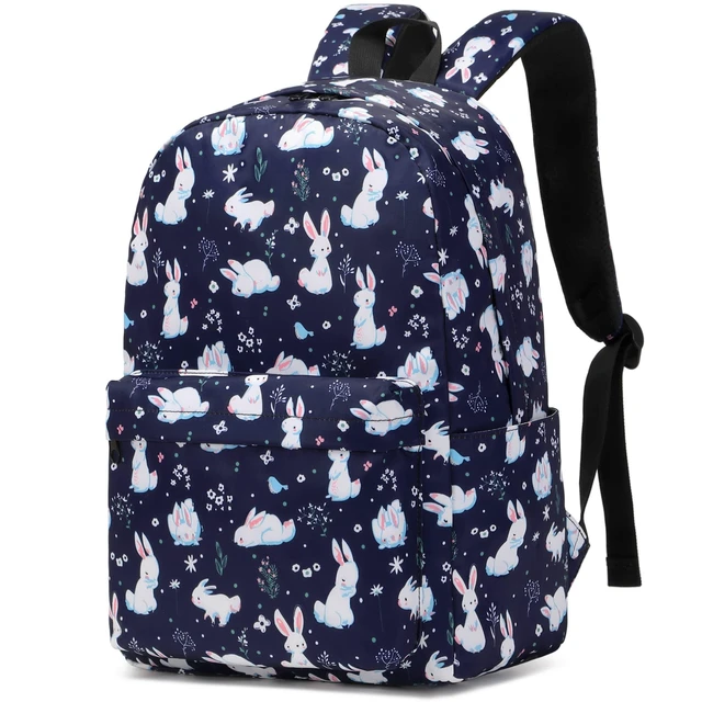 Alt view image 6 of 10 - Yusudan Bunny School Backpack for Girls Women, Kids Teens School Bags College Bookbags Ladies Laptop Backpacks