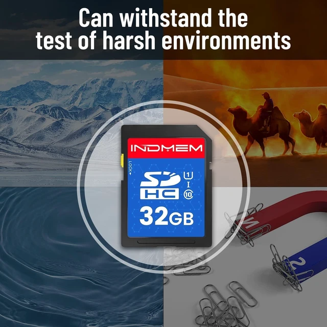 Alt view image 10 of 10 - 32GB SD Card, 2 Pack SDHC Memory Cards UHS-I U1 Class 10 High-Speed Full HD Video, Secure Digital Cards Compatible with Cameras, HD Camcorders, DSLR and PC, 32GB(2pc)