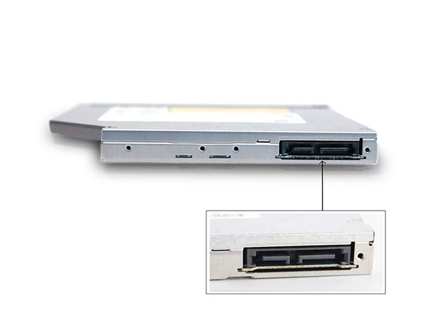 Alt view image 9 of 10 - OSGEAR Internal 9.5mm slim SATA 8x DVDRW CD DVD RW Rom Burner Writer Laptop PC Optical Drive Device Tray Loading