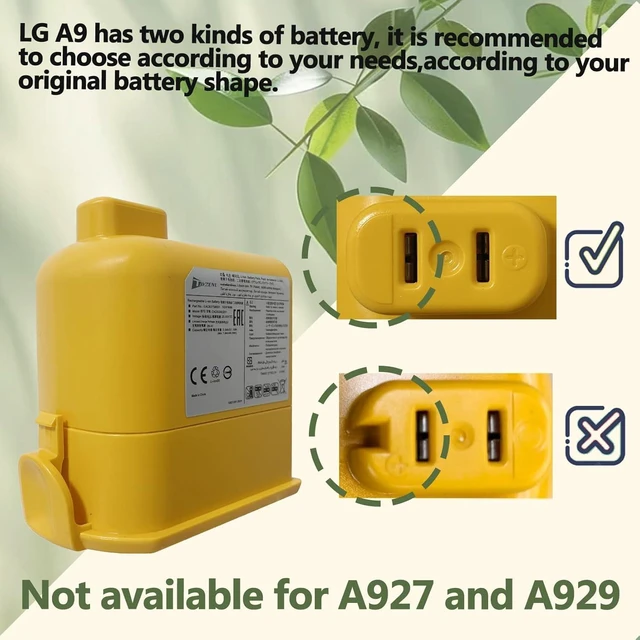 Alt view image 11 of 14 - LG A9 Battery Replacement for LG Cord Zero A9 A9+ A905 A908 A902RM 51.1Wh 2.0