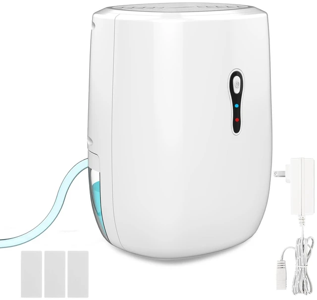 Alt view image 8 of 14 - Dehumidifier with Drain Hose. Small Portable Dehumidifier. Auto-OFF. Drain Hose for Continuous Drainage. Effective for Small Bathroom Pantry Closet Basement Wardrobe Gun safe RV Trailer Camper