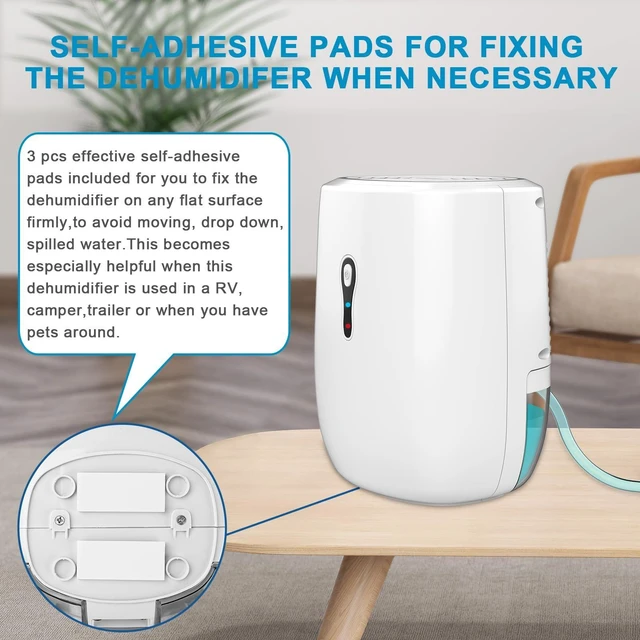 Alt view image 14 of 14 - Dehumidifier with Drain Hose. Small Portable Dehumidifier. Auto-OFF. Drain Hose for Continuous Drainage. Effective for Small Bathroom Pantry Closet Basement Wardrobe Gun safe RV Trailer Camper