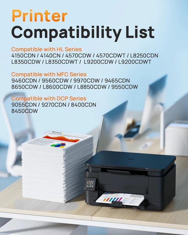 Alt view image 9 of 14 - E-Z Ink Compatible Toner Cartridge Replacement for Brother TN336 Toner Cartridges TN331 TN-336 TN-331 TN315 to Use with MFC-L8850CDW HL-L8350CDW MFC-L8600CDW HL-4150CDN MFC-9970CDW (BCMY, 4 Pack)