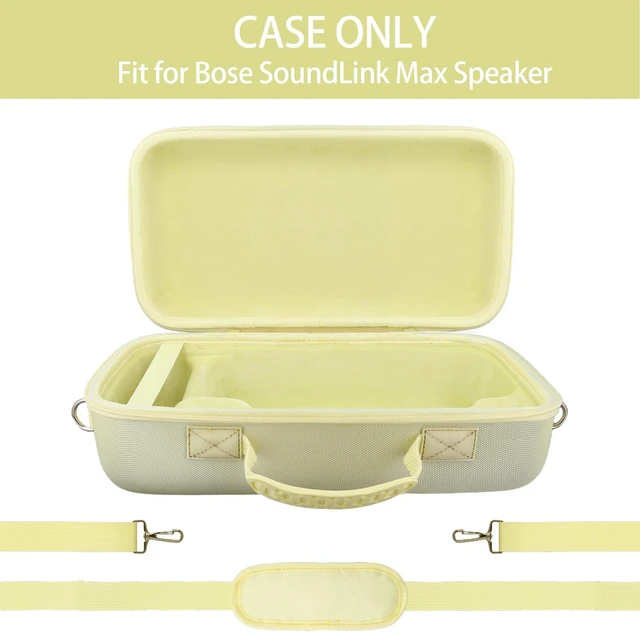 Alt view image 7 of 10 - for Bose SoundLink Max Portable Speaker Hard Protective Case, Portable Travel Case with Shoulder Strap and Handle (Citrus Yellow Case) - co2CREA