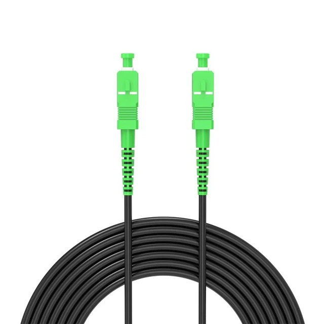 Alt view image 4 of 6 - Jeirdus 100feet 30m SC/APC to SC/APC Outdoor Armored Simplex 9/125 SM Fiber Optic Cable Jumper Optical Patch Cord Singlemode 30Meters 100ft SC-SC