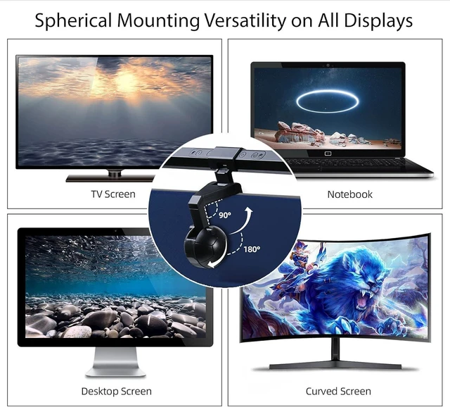 Alt view image 9 of 10 - USB LED Lamp for Computer Monitor - Adjustable Brightness & Color Temperature, USB Powered, Matte Graffiti Finish, 40 cm, 5W, Eye-Care, Easy Installation, Perfect for Reading, Laptop, and Study