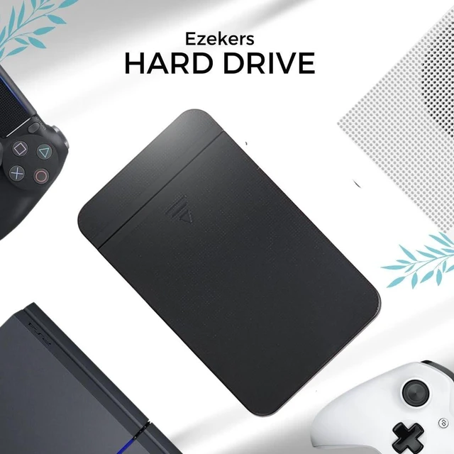 Alt view image 7 of 10 - Ezekers Portable 500GB External Hard Drive - USB 3.0 & USB C for PC, Mac, PS5 (Storage Only), PS4, Phone (Android and iPhone 15/16/17) & Xbox - Ultra Fast