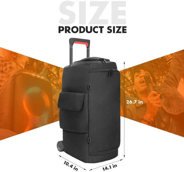 Alt view image 8 of 10 - Speaker Cover Compatible with JBL PartyBox 320/310, Scratch-Resistant, Dustproof, Portable Case with Storage Bag for Outdoor Party Speaker