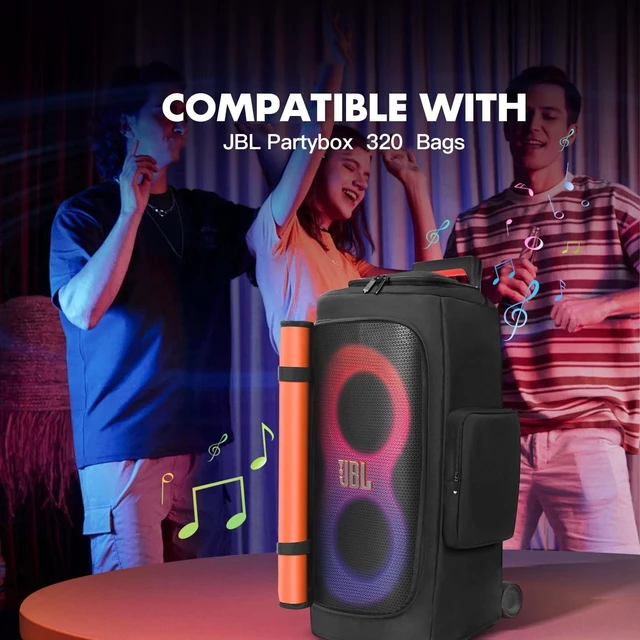 Alt view image 7 of 10 - Speaker Cover Compatible with JBL PartyBox 320/310, Scratch-Resistant, Dustproof, Portable Case with Storage Bag for Outdoor Party Speaker