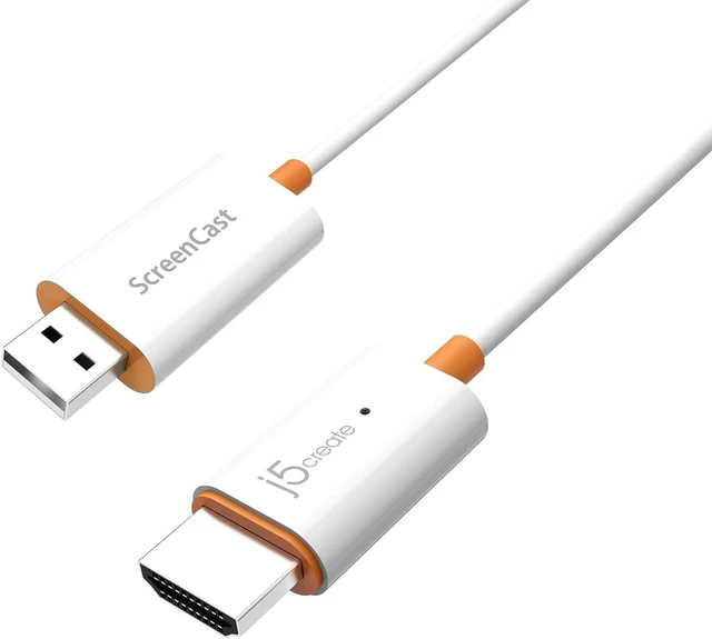 Alt view image 8 of 14 - j5create ScreenCast HDMI Wireless Display Adapter Receiver - Mirror Phone, Tablet, Laptop to HDTV - Compatible with MiraCast, AirPlay, Android, Windows 10 PC, iOS, iPhone, Tablet (JVAW56)