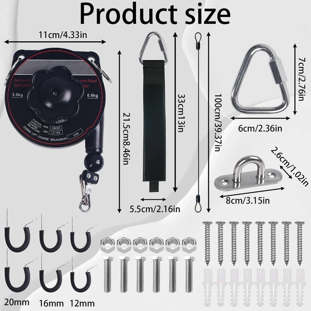 Alt view image 9 of 14 - EV Charger Cable Retractor, Universal Cable Management System | Auto Retracting Reel, Ceiling or Wall Mount, Keeps Cables Off Floor, Compatible with Most Level 2 EV Chargers