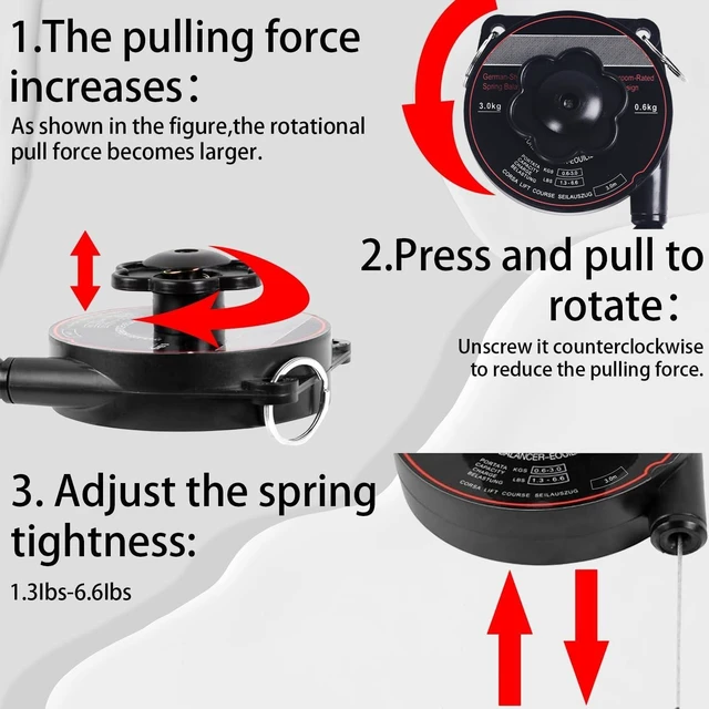Alt view image 10 of 14 - EV Charger Cable Retractor, Universal Cable Management System | Auto Retracting Reel, Ceiling or Wall Mount, Keeps Cables Off Floor, Compatible with Most Level 2 EV Chargers
