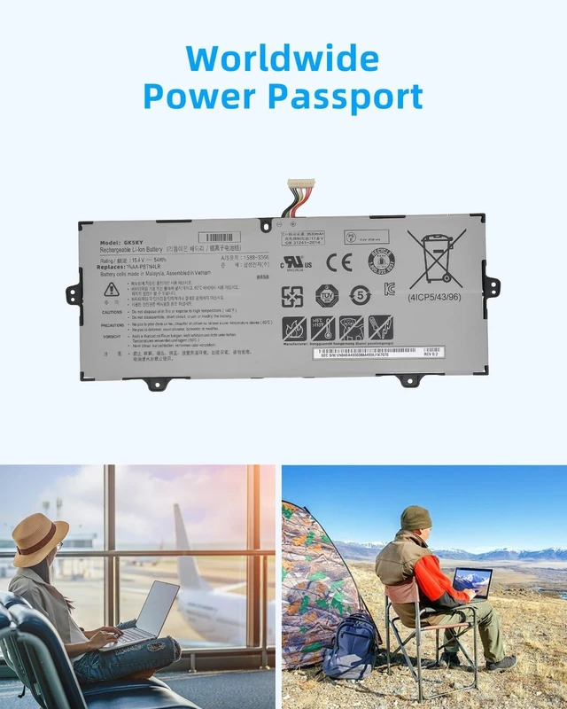 Alt view image 13 of 14 - 54Wh AA-PBTN4LR Battery Replacement for 9 Pro NP940X3M NP940X5N NP940X5M NP940X3M-K01US NP940X3M-K02US NP940X3N-K01 NP940X5M-X01US NP940X5N-X01US NT930SBE NT950SBE NT950SBV Series High performance