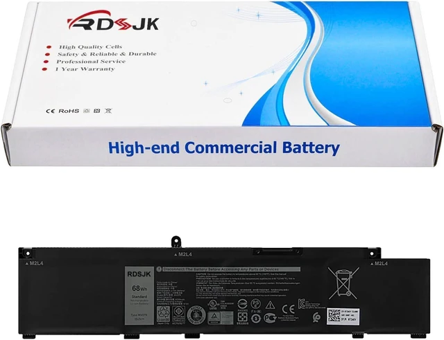 Alt view image 8 of 14 - RDSJK MV07R Laptop Battery for Dell G3 15 3500 3590 3700 3790 G5 5000 5590 5500 5505 SE 5505SE G7 7590 7790 Series JJRRD 0JJRRD 266J9 72WGV 072WGV W5W19 0W5W19 P89F MVO7R PN1VN M4GWP 15.2V 68Wh