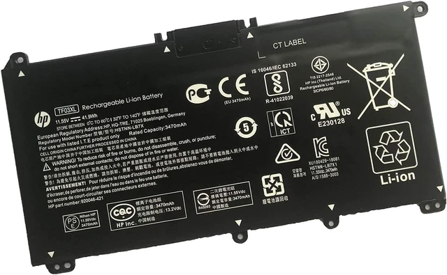 Alt view image 5 of 7 - HP TF03XL Laptop Battery replaceable for HP Pavilion 14-BK 14-BF 14-BF050WM BF040WM BF102TX BF155TX BF195TX BK091ST BK061ST 15-CC 15-CD 15-CK 17-AR 15-CC610MS CC123CL CC563ST CD040WM CD042NR CD075NR