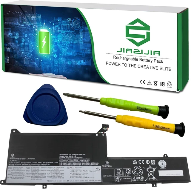 Alt view image 6 of 10 - L21M3PE0 Laptop Battery Replacement for Lenovo IdeaPad Flex 5 14ABR8 14ALC7 14IAU7 14IRU8 16ABR8 16IAU7 16IRU8 Series SB11F38041 5B11F38042 L21C3PE0 L21L3PE0 L21M3PE1 L21B3PE0 11.52V 52.5Wh