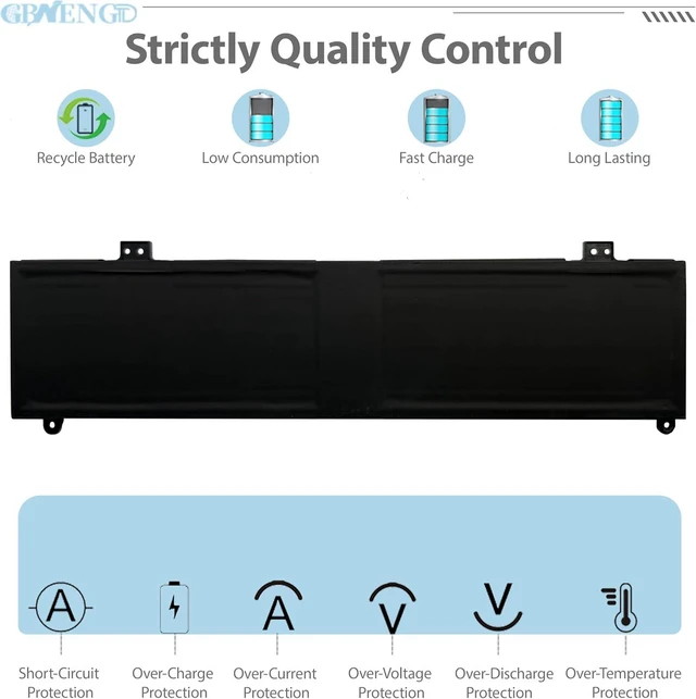 Alt view image 13 of 14 - C41N2013 C41N2013-1 Laptop Battery Replacement for Asus ROG Strix Scar 15 G533 Scar17 G733 G17 G713 G15 G513 Zephyrus M16 GU603 G15 GA503 TUF Gaming F15 FX507 A17 FA707 Series