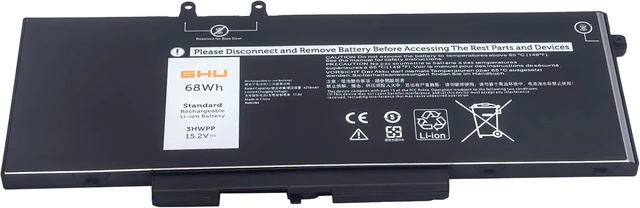 Alt view image 6 of 10 - GHU 3HWPP Laptop Battery 68Wh Replacement for Dell Latitude 5401 5410 5411 5501 5510 5511, Precision 3541 3551, Inspiron 7706 7500 7506 2-in-1, Compatible with 03HWPP 10X1J N2NLL 1VY7F 451-BCMN