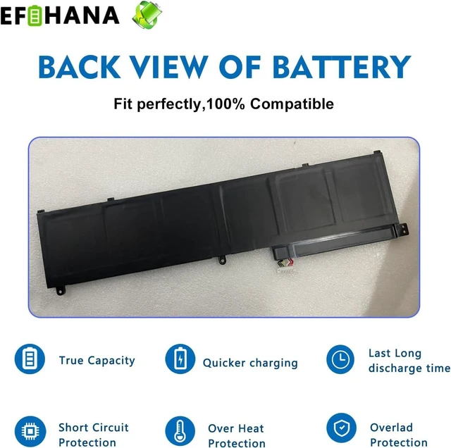 Alt view image 8 of 12 - C32N2002 Laptop Battery Replacement for ASUS ZenBook Flip 15 UX535LI, UX564EH, UX564EH-EZ004T, ZenBook Pro 15 UX535 UX535L Series 0B200-03770000 11.55V 96Wh 8230mAh