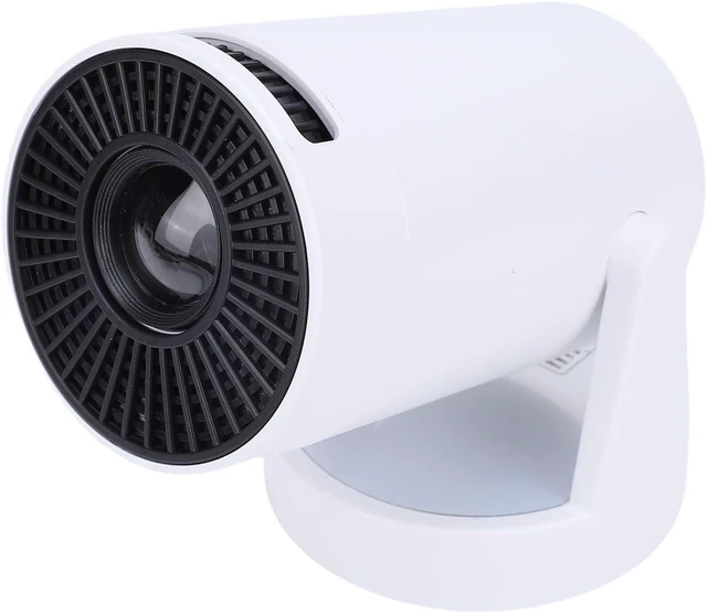 Alt view image 8 of 14 - Mini Portable Projector with 6000mAh Rechargeable Battery, 1080P Supported Outdoor Movie Projector, 180 Rotatable Built in Speaker for Bedroom, Camping, Kids