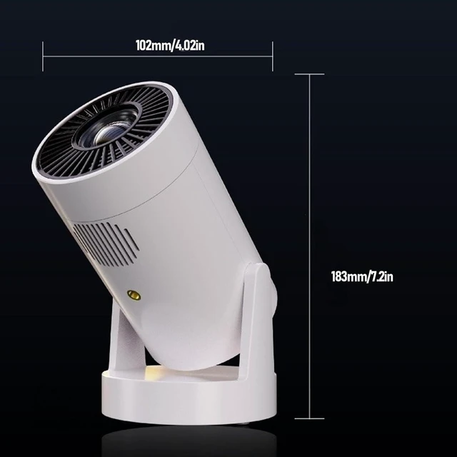 Alt view image 14 of 14 - Mini Projector, 1080P HD Video Projector with Manual Focus 180 Degree Rotatable 6000mAh Battery Built in Speaker, Compatible with Smartphone for Home Outdoor Movies