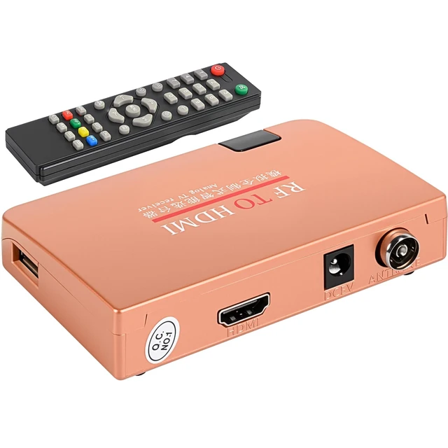 Alt view image 6 of 10 - Coax to HDMI Converter, RF to HDMI Converter Modulator, RF Demodulator, VHF Adapter Coaxial Converter for Video CD Player, Digital Projector, Monitor TV