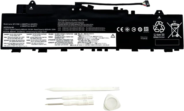 Alt view image 7 of 12 - L19C3PF3 L19M3PF3 L19L3PF7 L19M3PF4 Laptop Battery Replacement for Lenovo IdeaPad 5-14ALC05 5-14ARE05 5-14ARE05 5-14ITL05 Series 5B10W86957