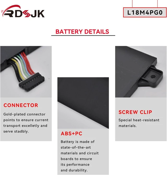 Alt view image 12 of 14 - L18M4PG0 L18C4PG0 L18D4PG0 L18L4PG0 Laptop Battery for Lenovo Yoga Chromebook C630 Chromebook C340-15 81T9 Series 5B10R51232 5B10R51233 5B10R51234 5B10W67287 5B10W67412 5B10W67418 SB10W67197 7.5V 56Wh